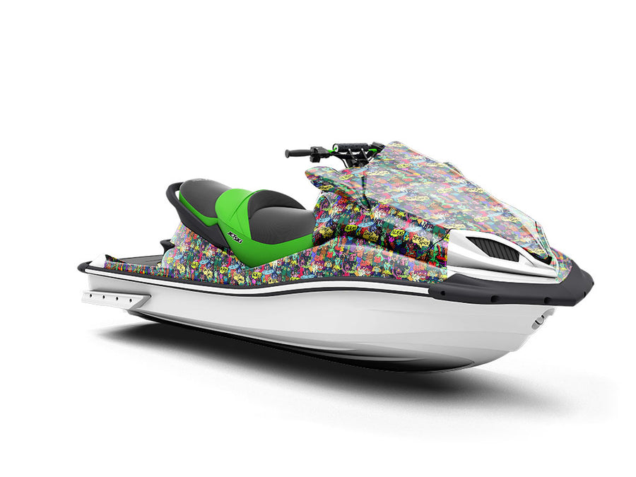 Foolish Paradise Graffiti Jet Ski Vinyl Customized Wrap