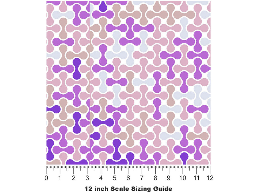 Forbidden City Abstract Vinyl Film Pattern Size 12 inch Scale~Rwraps Forbidden City Abstract Sizing Chart~2