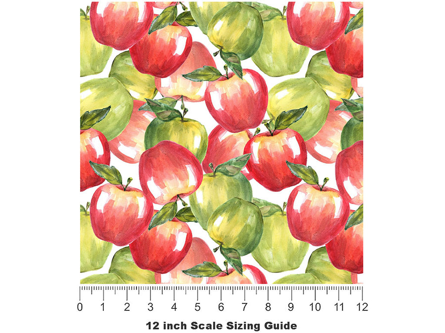 Forbidden Fruit Vinyl Film Pattern Size 12 inch Scale~Rwraps Forbidden Fruit Sizing Chart~2