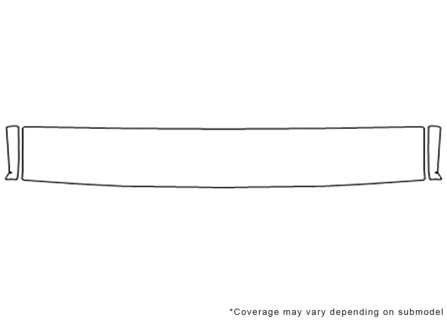 aerostar 3M Clear Bra Hood Precut PPF Diagram