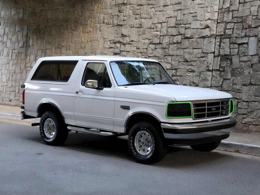 ford bronco 1993-1996 Headlight Tint Location