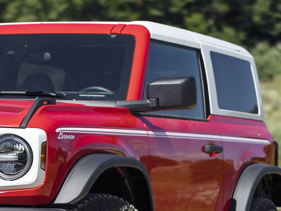 ford bronco 2021-2023 (2 door) Carbon Fiber Pillar Cover Diagram