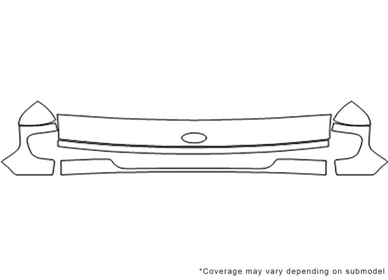 e-150 3M Clear Bra Hood Precut PPF Diagram
