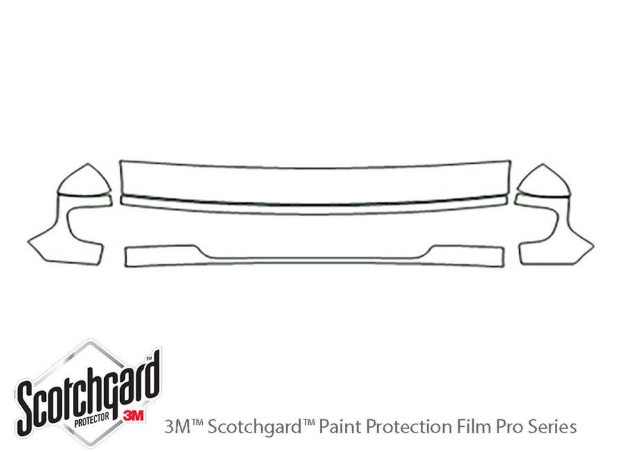 e-150 3M Clear Bra Hood Precut PPF Diagram
