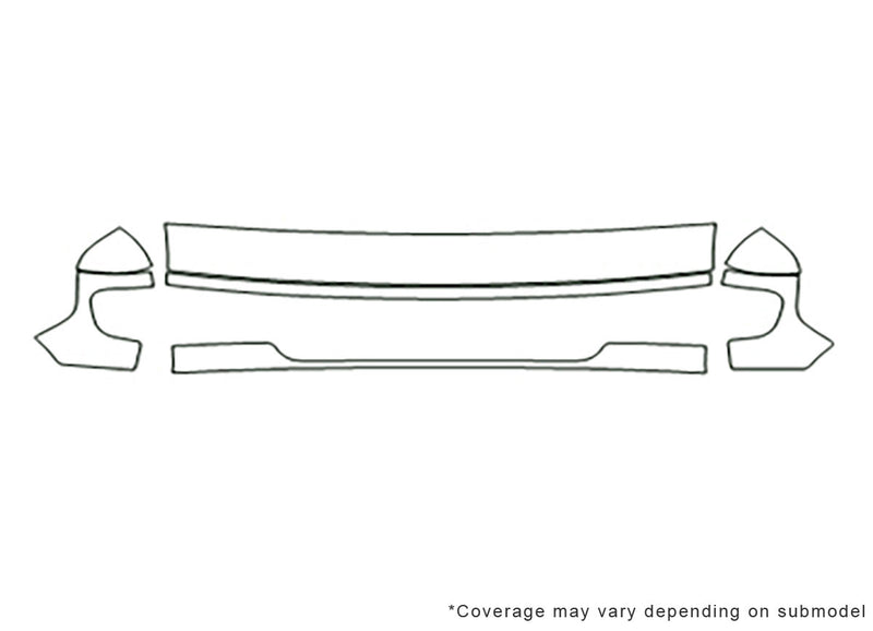 e-150 Avery Dennison Clear Bra Hood Precut PPF Diagram