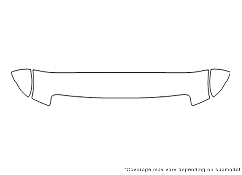e-150 Avery Dennison Clear Bra Hood Precut PPF Diagram
