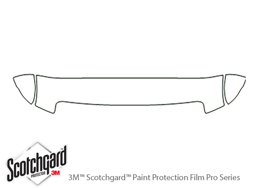e-250 3M Clear Bra Hood Precut PPF Diagram