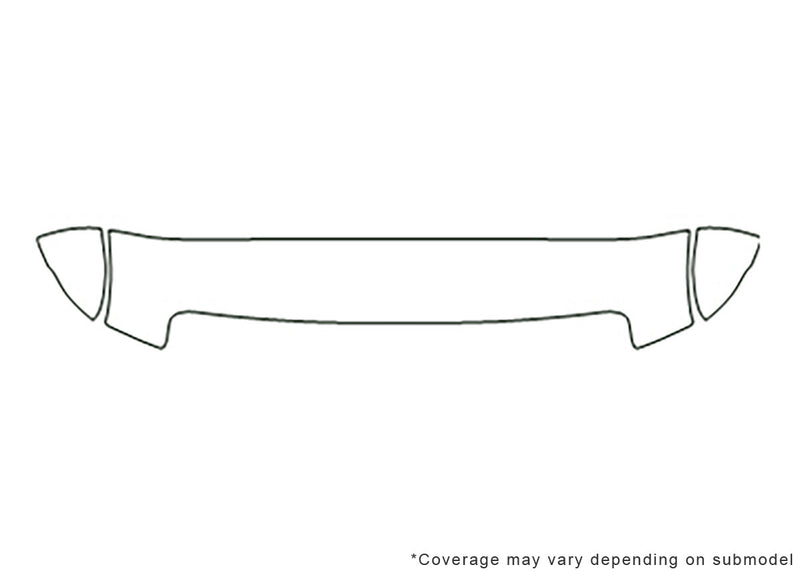 e-250 3M Clear Bra Hood Precut PPF Diagram