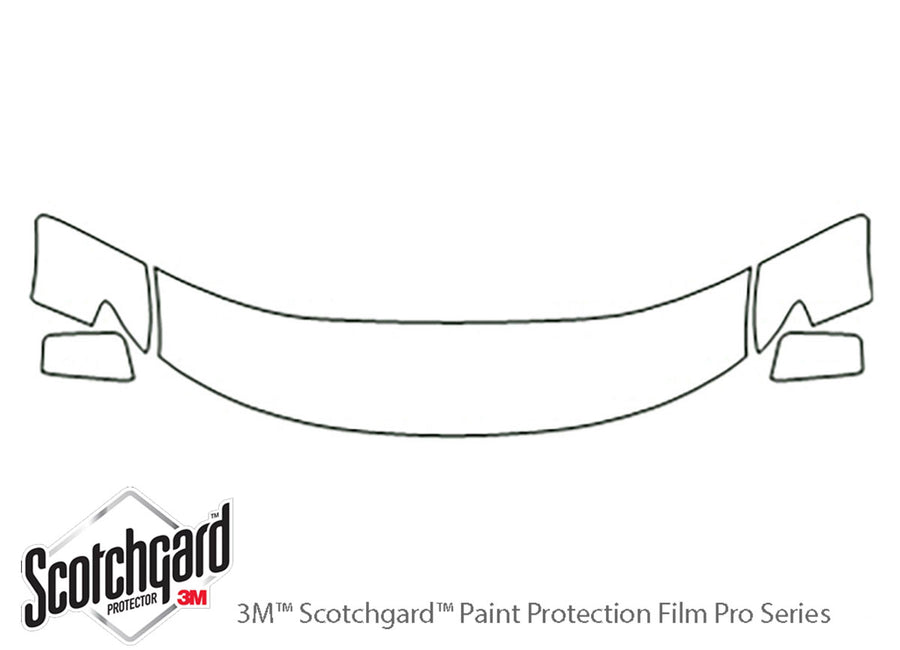 edge 3M Clear Bra Hood Precut PPF Diagram