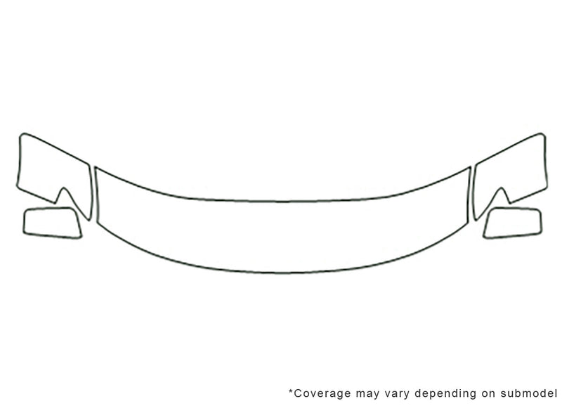 edge Avery Dennison Clear Bra Hood Precut PPF Diagram