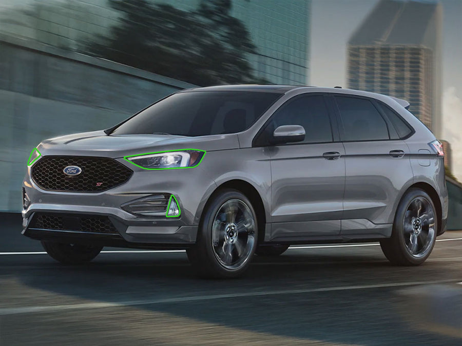 ford edge 2019-2024 Headlight Protection Installation Location
