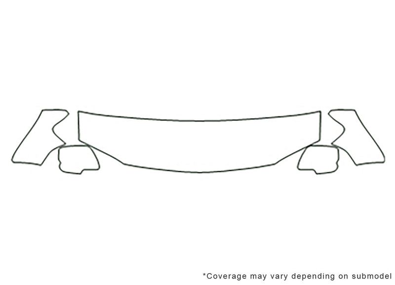 escape 3M Clear Bra Hood Precut PPF Diagram