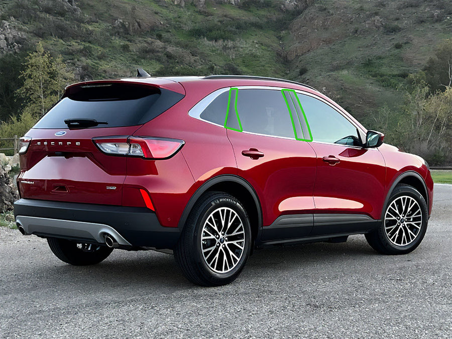 ford escape 2020-2022 keyless entry Pillar Post Trim Installation Location