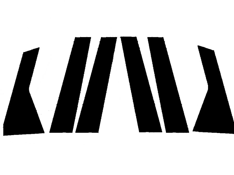 ford escape 2020-2022 keyless entry Matte Black Pillar Trim Diagram