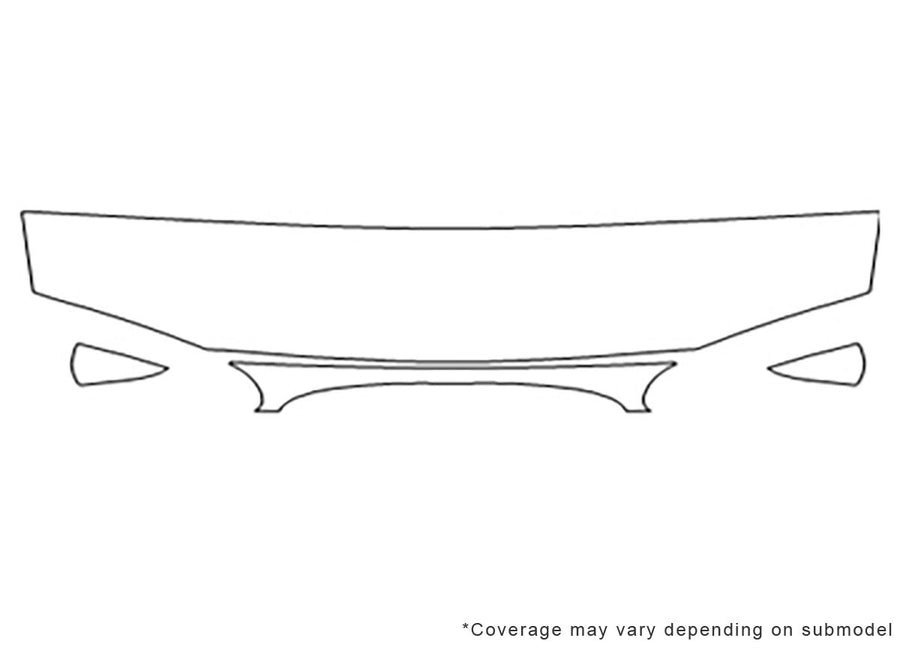 escort 3M Clear Bra Hood Precut PPF Diagram