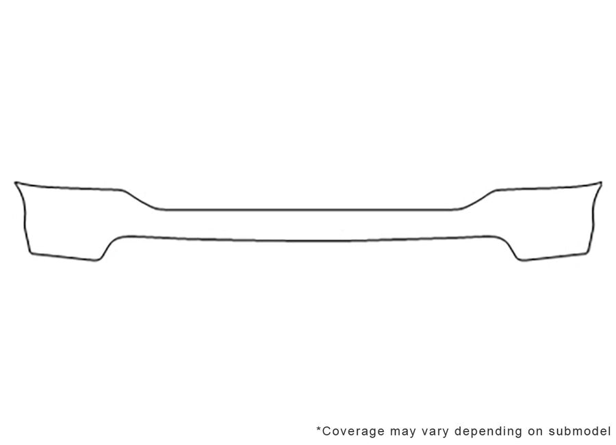 excursion 3M Clear Bra Bumper Precut PPF Diagram