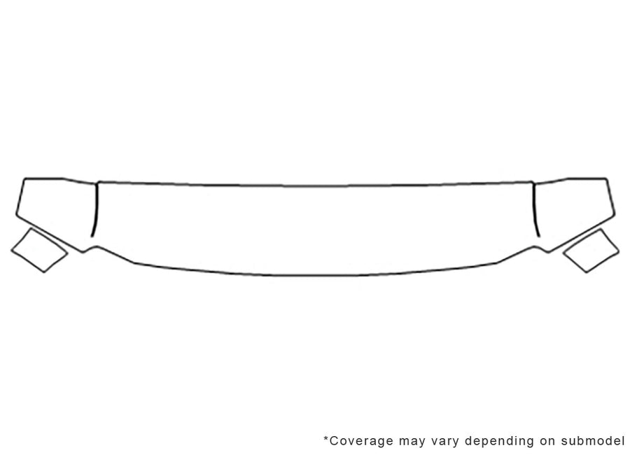 excursion 3M Clear Bra Hood Precut PPF Diagram