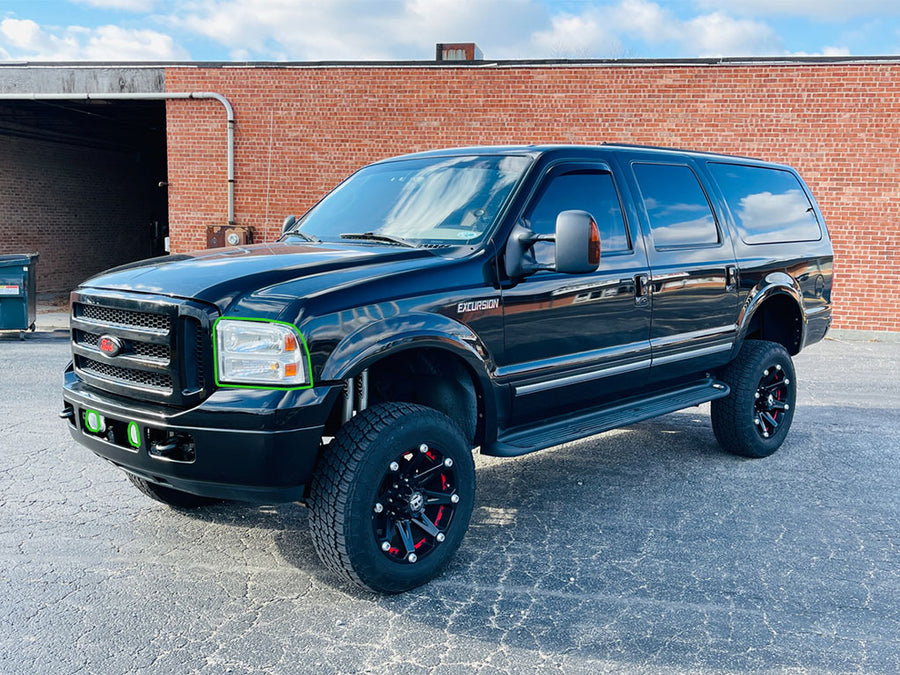 ford excursion 2005-2005 Headlight Protection Installation Location