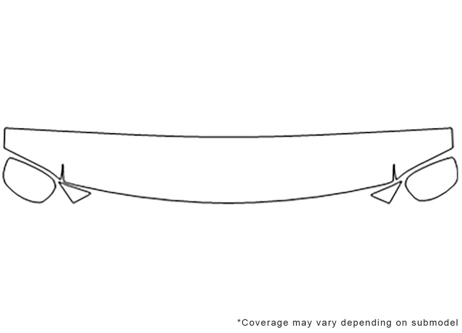 expedition 3M Clear Bra Hood Precut PPF Diagram