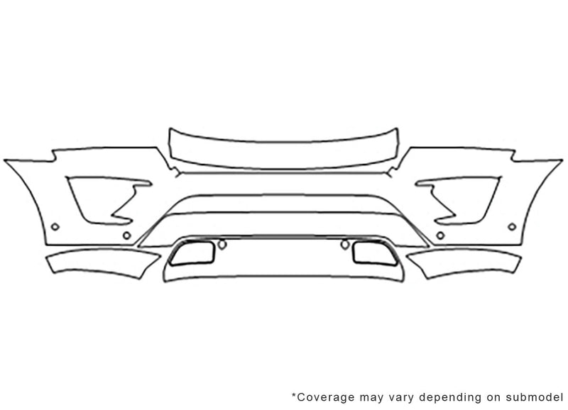 expedition 3M Clear Bra Bumper Precut PPF Diagram