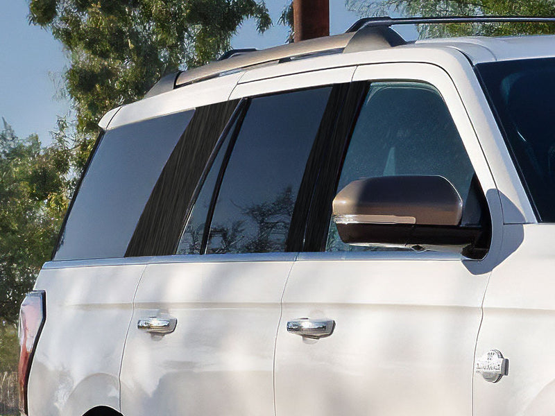 ford expedition 2018-2024 Brushed Aluminum Black Pillar Cover Diagram