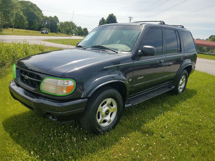 ford explorer 1995-2001 Headlight Protection Installation Location