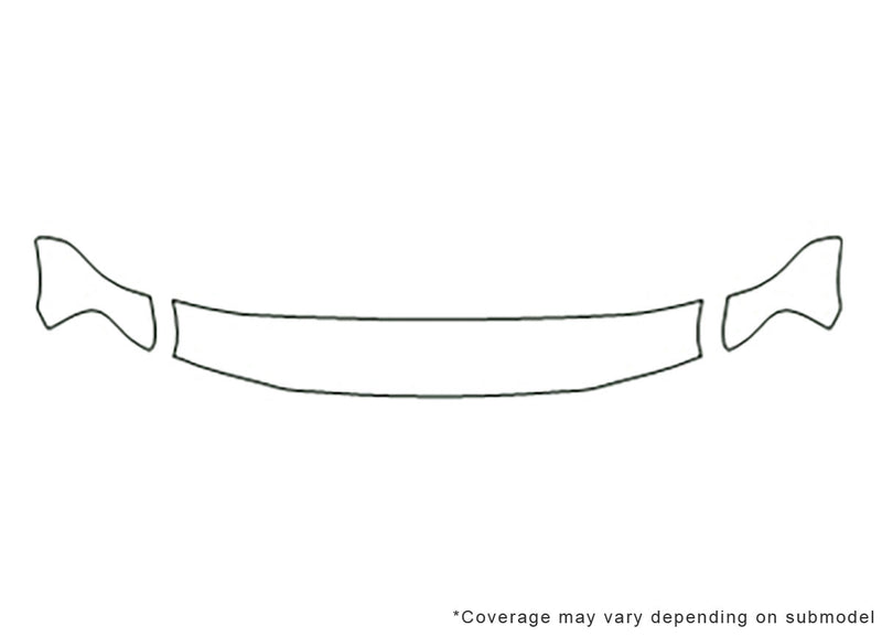 explorer Avery Dennison Clear Bra Hood Precut PPF Diagram