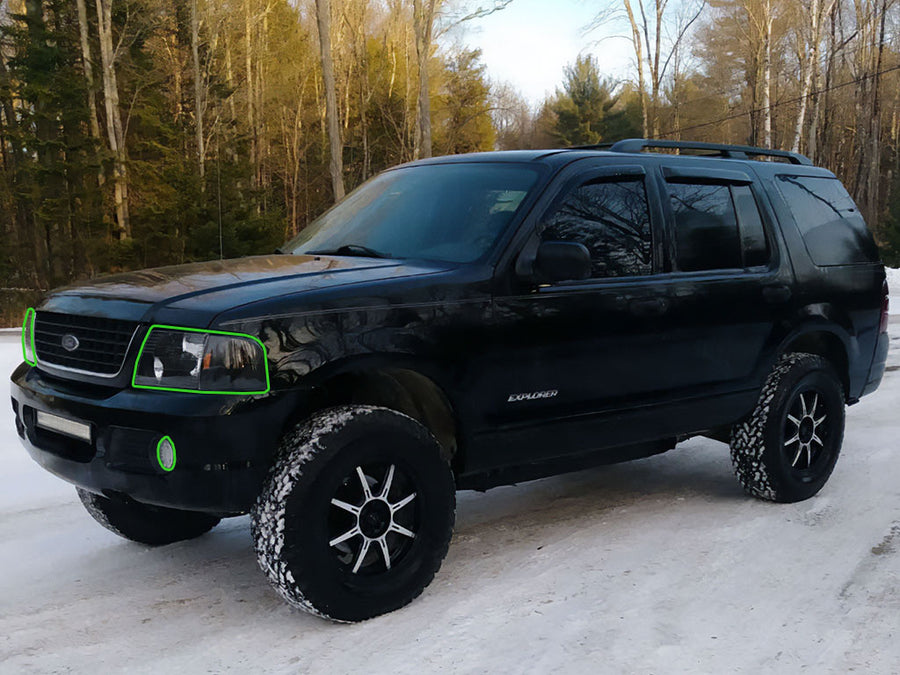 ford explorer 2002-2005 Headlight Protection Installation Location
