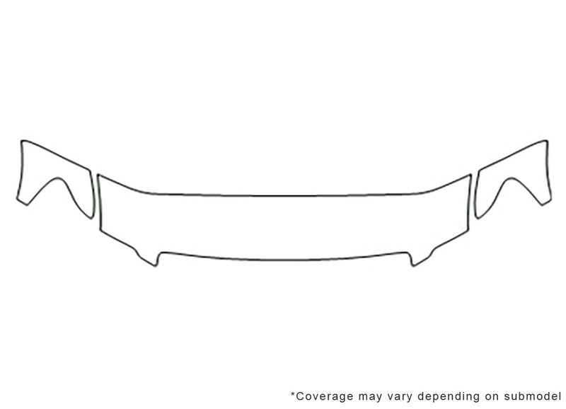 explorer Avery Dennison Clear Bra Hood Precut PPF Diagram
