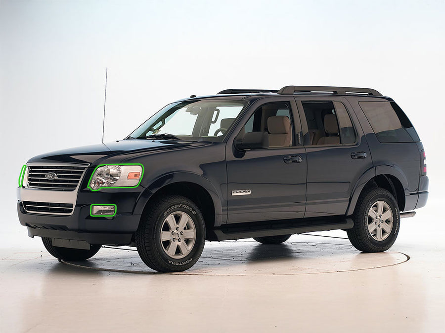 ford explorer 2006-2010 Headlight Protection Installation Location