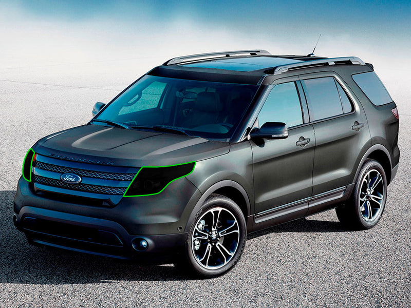 ford explorer 2011-2015 Headlight Tint Location