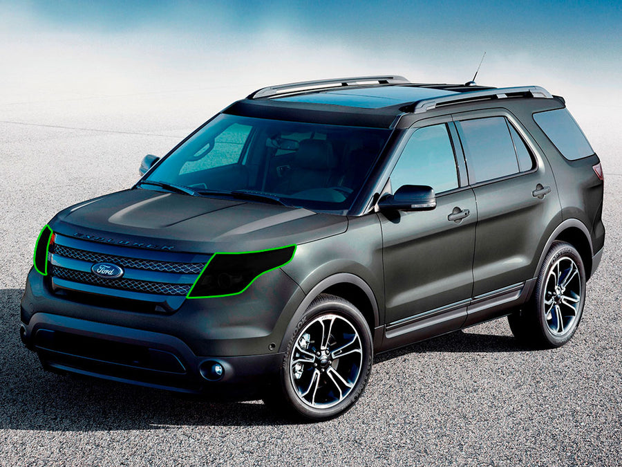 ford explorer 2011-2015 Headlight Tint Location