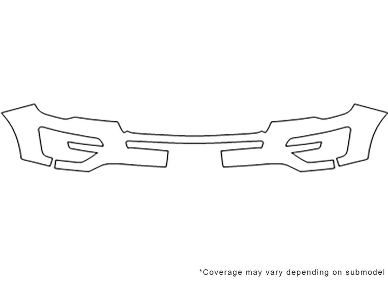 explorer Avery Dennison Clear Bra Bumper Precut PPF Diagram