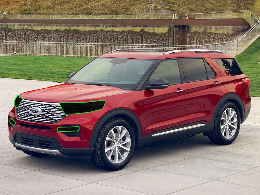 ford explorer 2020-2024 Headlight Tint Location