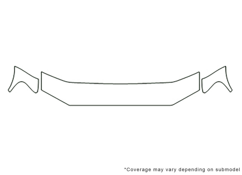 explorer sport trac 3M Clear Bra Hood Precut PPF Diagram