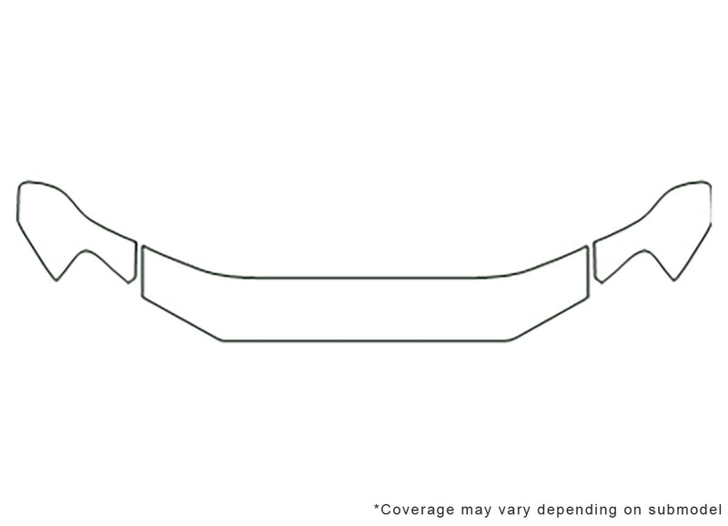 explorer sport trac Avery Dennison Clear Bra Hood Precut PPF Diagram