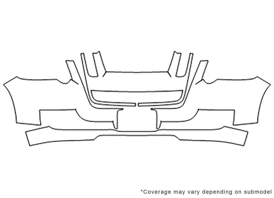 explorer sport trac Avery Dennison Clear Bra Bumper Precut PPF Diagram