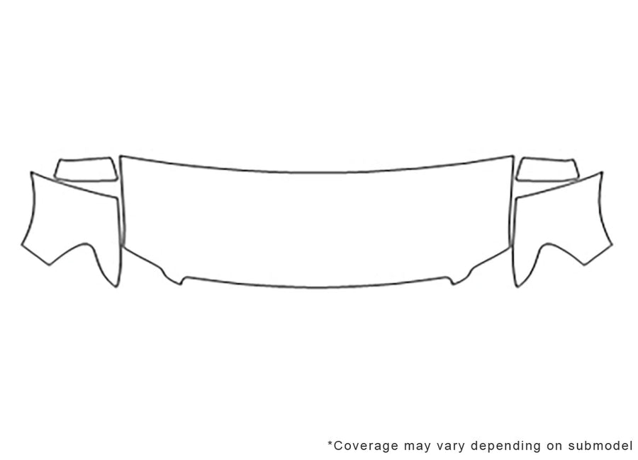 explorer sport trac 3M Clear Bra Hood Precut PPF Diagram