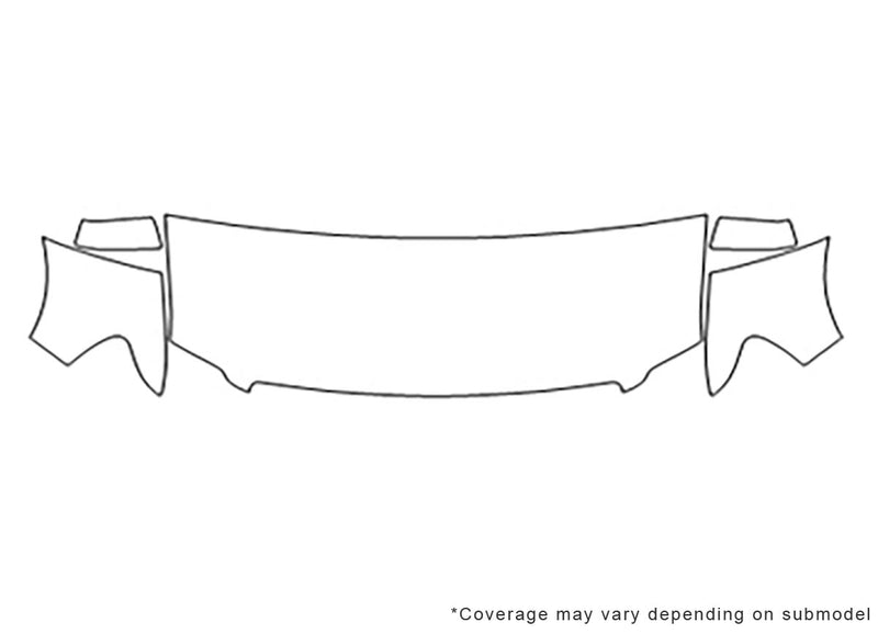 explorer sport trac Avery Dennison Clear Bra Hood Precut PPF Diagram