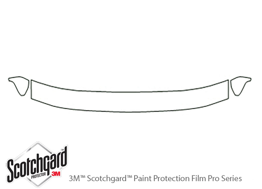 f-150 3M Clear Bra Hood Precut PPF Diagram