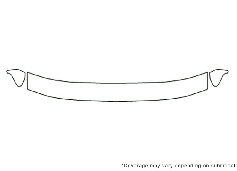 f-150 Avery Dennison Clear Bra Hood Precut PPF Diagram