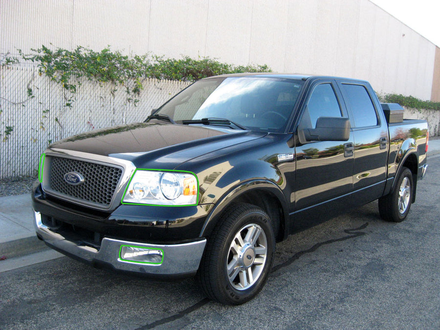ford f-150 2004-2005 Headlight Protection Installation Location