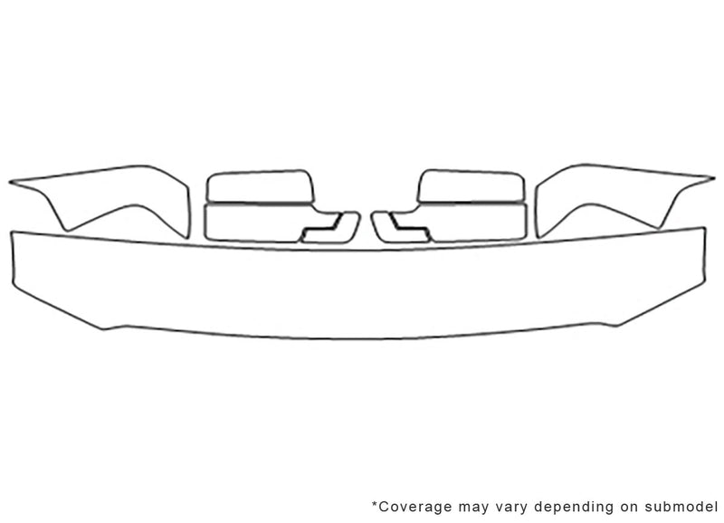 f-150 3M Clear Bra Hood Precut PPF Diagram
