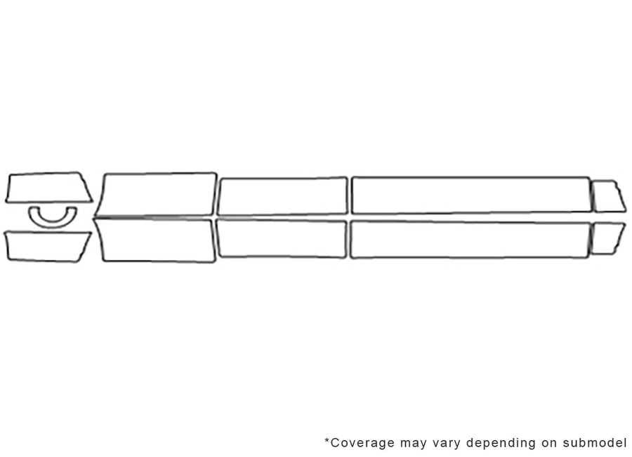f-150 3M Clear Bra Door Cup Precut PPF Diagram