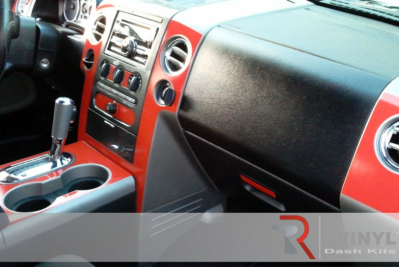 Ford F 150 2004 Orange Dash Kit~Orange Auto Accents~2