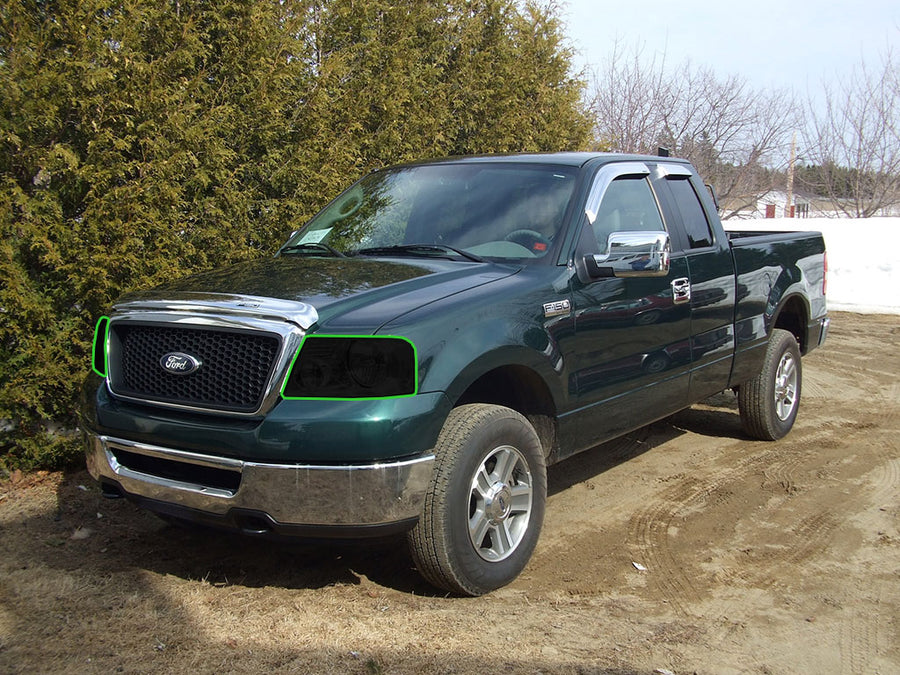 ford f-150 2006-2008 Headlight Tint Location