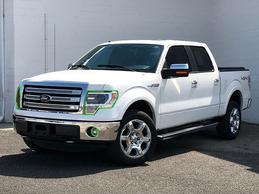 ford f-150 2009-2014 Headlight Protection Installation Location