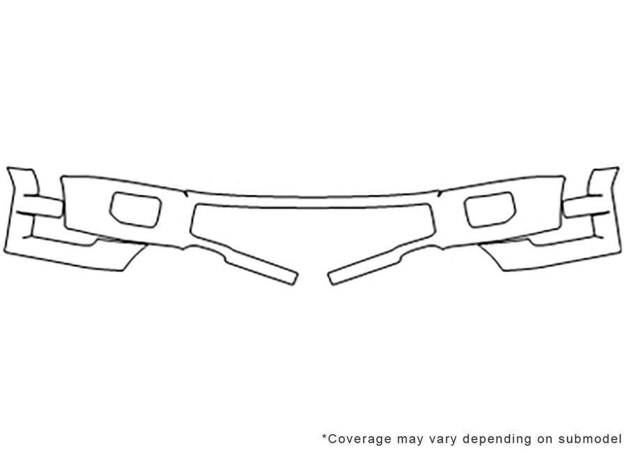 f-150 3M Clear Bra Bumper Precut PPF Diagram