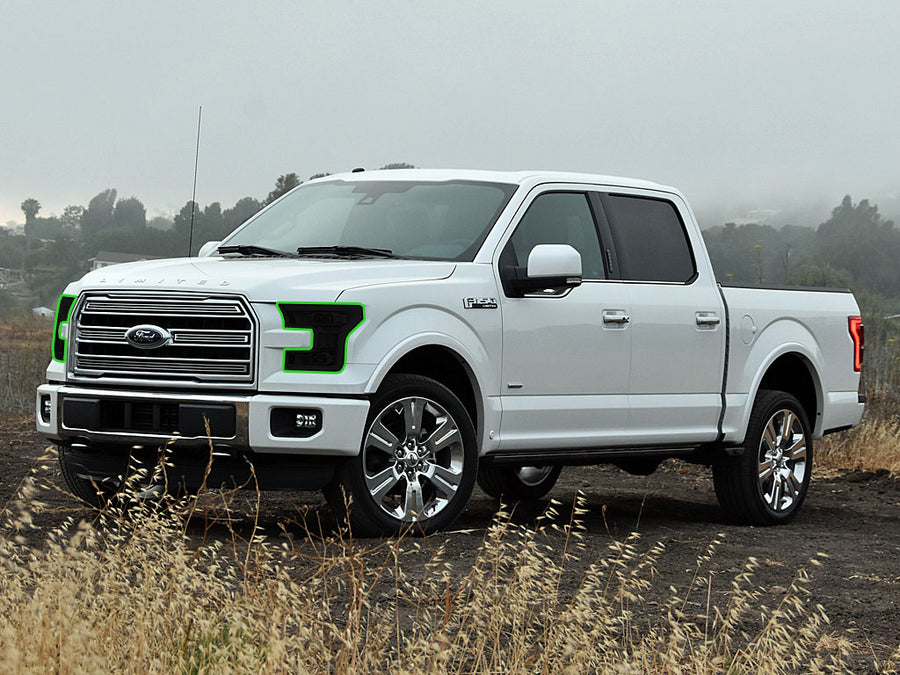 ford f-150 2015-2017 Headlight Tint Location
