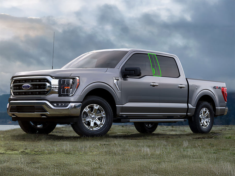 ford f-150 2015-2021 (supercab / supercrew) Pillar Post Trim Installation Location